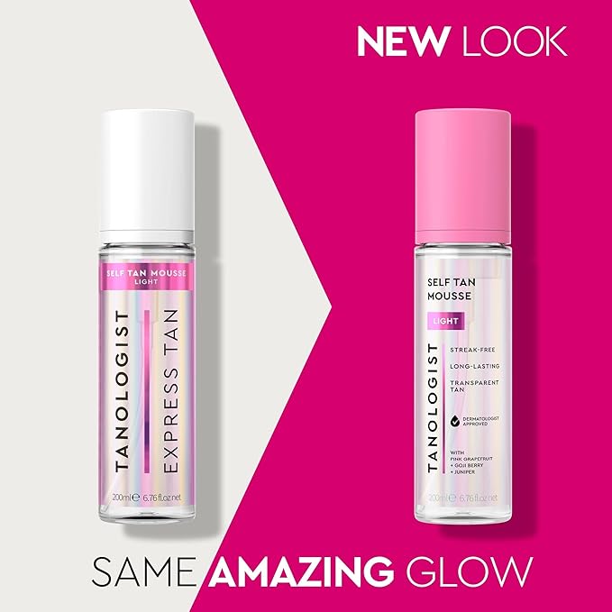 Tanologist Self Tan Mousse- Light, Fast-Developing, Transfer-Proof Clear Self Tanner for Face & Body, Smells Great, Lasts 7 Days, Natural Not Orange, Vegan Formula, 6.76 fl oz