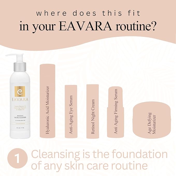 Organic Face Wash - Anti-Aging, Hydrating, Gentle Daily Cleanser for Women and Men with Coconut Oil, Aloe Vera, Activated Charcoal, and Vitamin C and E