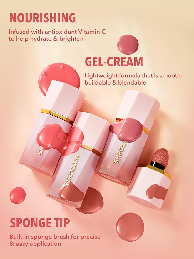 SHEGLAM Color Bloom Liquid Blush Makeup for Cheeks Matte Finish -Real Deal