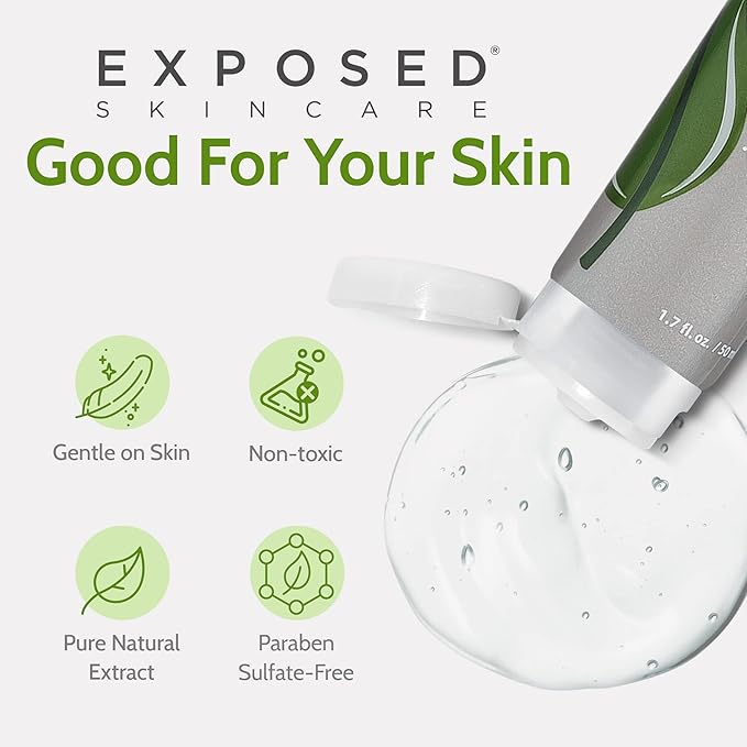 Exposed Skin Care, Clear Pore Serum with 1% Salicylic Acid for Sensitive and Oily Skin – Gently Clears Blackheads, Minimizes Pores and Reduces Excess Oil – Natural, Non-toxic and Cruelty Free