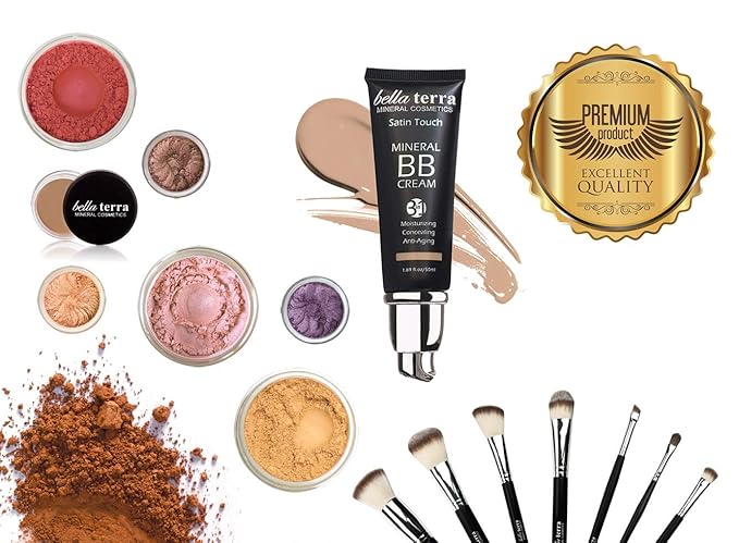 BellaTerra Cosmetics Eye Primer for Eyeshadow | Long-Lasting Shadow Base & Eyelid Concealer for Dark Circles & Veins | Matte Finish | Fragrance-Free for Sensitive Skin | .32 oz Crease-Proof Formula