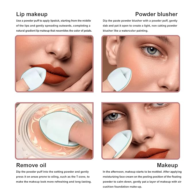 6Pcs Contouring Makeup Tool Set, double head concealer brush, Novel Appearance Design Suitable for Liquid Foundation BB Cream Concealer.