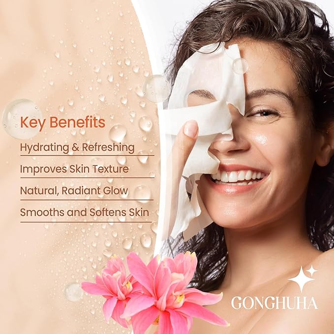 Korean Bio Cellulose Face Mask Sheet for Deep Hydrating, Soothing, and Refreshing Skin – Facial Mask for Women and Men, Self-Care Sheet Mask for All Skin Types (1 Sheet)