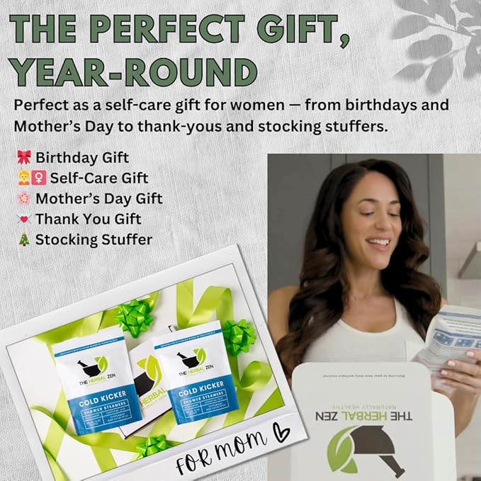 Cold Kicker Shower Steamers Aromatherapy for Sinus Relief - USA Made - Peppermint & Eucalyptus Shower Bomb Tablets – Self Care Gifts for Women and Men – Soothing Natural Essential Oils (20 Pack)