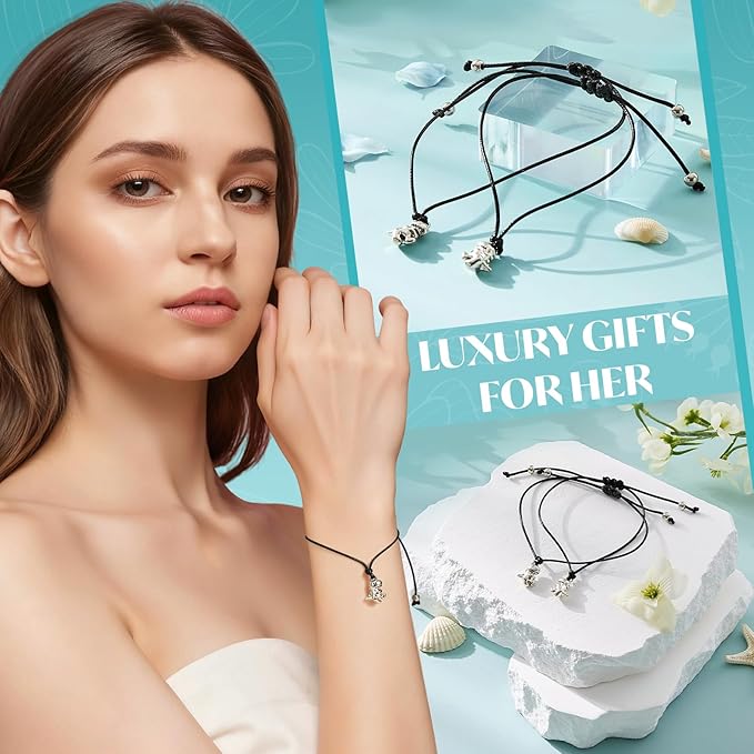 Briney 13Pcs Birthday Gifts for Women, Care Package for Women, Gift Basket, Unique Relaxing Ocean Themed Present for Mom Wife Sister Best Friend, Blue