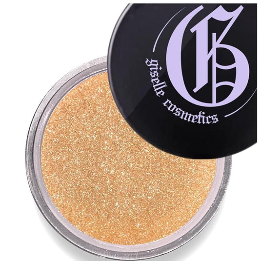 Golden Sands Loose Mineral Eyeshadow - Organic, Talc-Free, High Pigment Eye Shadow | Iridescent, Matte, and Glitter Eyeshadow Palette Makeup in Orange, Copper and Bronze