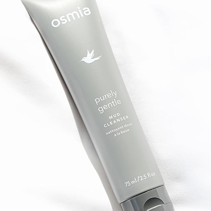Osmia Skincare - Natural Purely Gentle Mud Cleanser | Aloe, Clay, Honey, Chamomile, Licorice Root | Strengthen, Detoxify, Soothe | Clean Beauty For Healthy Skin (2.5 fl oz | 75 ml)