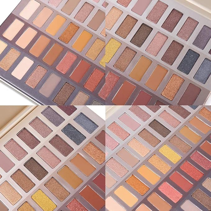 UCANBE Luxury Gathering Neutral Eyeshadow Makeup Palette, Naked Shimmer Matte Metallic Glitter Subtle Eyes Shadow,High Pigmented Nudes Creamy Smokey Pallet Set