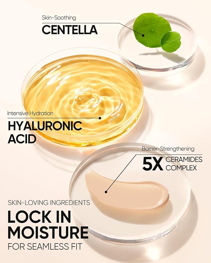 Cushion Foundation | Full coverage, Weightless, Skin fit, Satin Glow Finish, Oil-Control Waterproof Foundation, Sweatproof Flawless BB Cream CC Korean Makeup