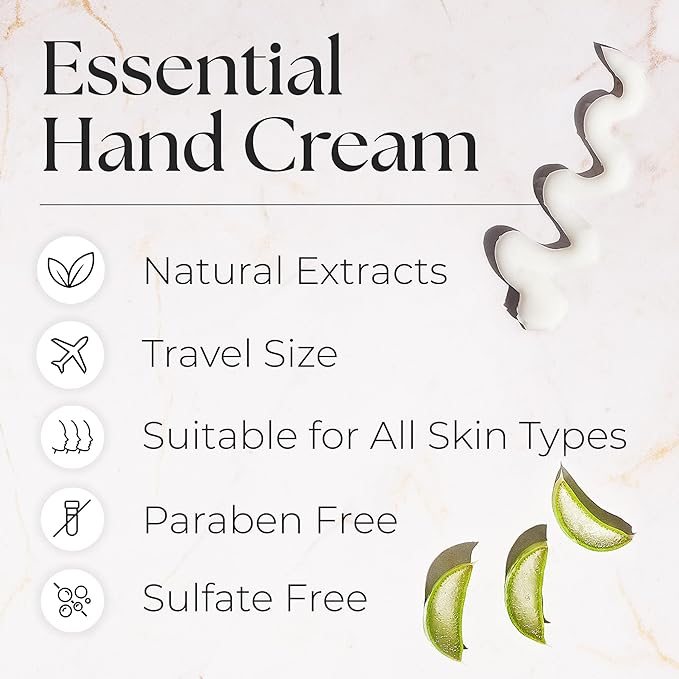 Hand Cream Gift Set from Nurture by Nature, 5pcs, Mothers Day Gifts, Hand Lotion Travel Size, Enriched with 6% Shea Butter & Glycerin, Hand Cream for Women, Dry Skin, Hand Lotion Gift Set for Women
