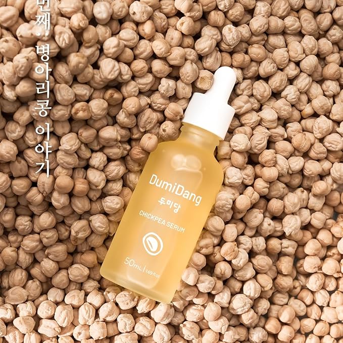 Chickpea Serum - Korean Traditional Vegan Skincare Formula, Dry Skin Nutrition & Anti-Aging with Fermented Chickpea Extract, Panthenol & Phytosqualane, 50mL | 1.69fl.oz.