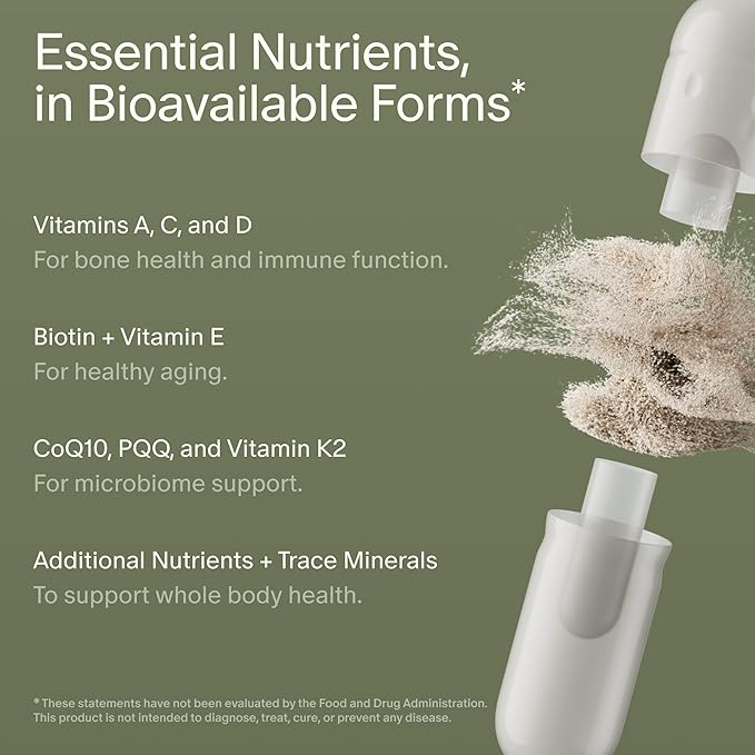 Seed DM-02 Daily Multivitamin - 100% DV Essential Vitamins and Minerals for Women & Men - Helps Fill Daily Nutrient Gaps - Immune, Bone, Hair, Skin & Nails Health - Vegan - 30 Capsules (30-Day Supply)