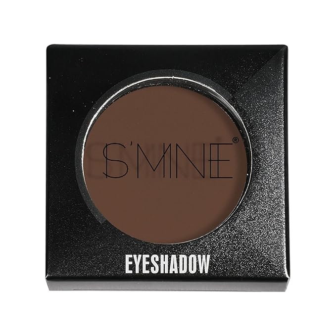 ISMINE Single Eyeshadow Powder Palette Matte Coffee, High Pigment, Longwear Single Brown Eye Makeup for Day & Night (#04)