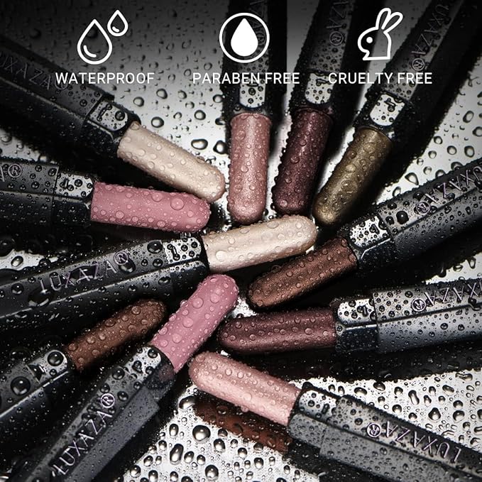 6PCS Cream Eyeshadow Stick Makeup Sets, Neutral Red brown Eyeshadow Pencil,Metallic And Matte Shimmer Eye Shadow Eye Brightener Stick Pencil Crayon, A06-Pink Neutral