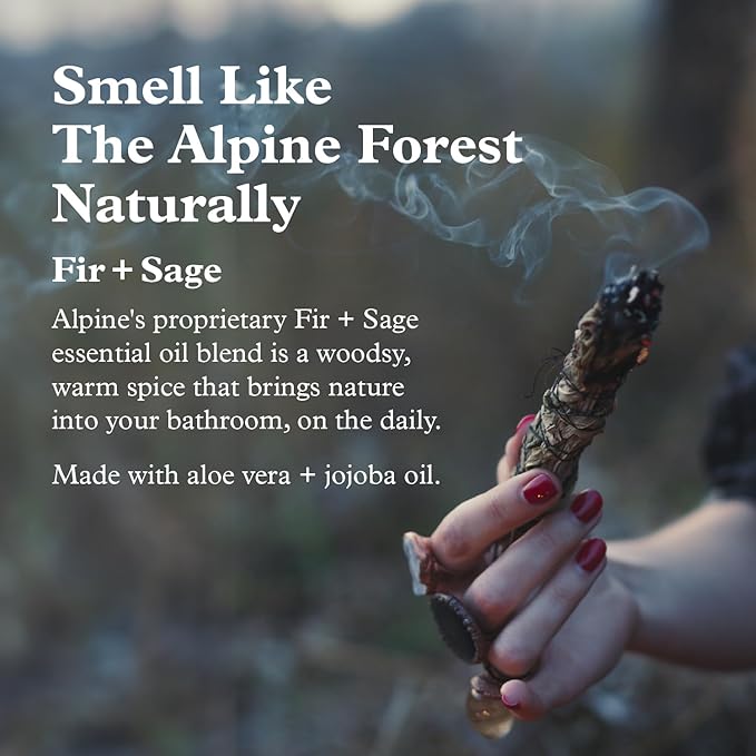 Alpine Provisions Fir & Sage Organic Shampoo for Men Women - Naturally Repair, and Hydrate with Essential Oils, Jojoba, Aloe Vera - Vegan, Sulfate - Plant-Based for Healthier, Softer Hair - 16.9 FL Oz