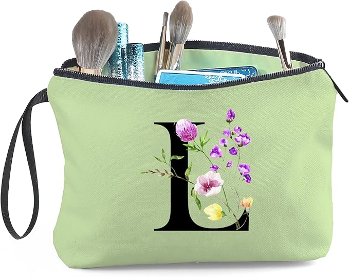 Birthday Friendship Bridesmaid Team Gifts for Employees Women Mom Aunt Daughter Teenage Girl Personalized Make up Cosmetic Bag Travel with Mirror Mothers Day Christmas Graduation L