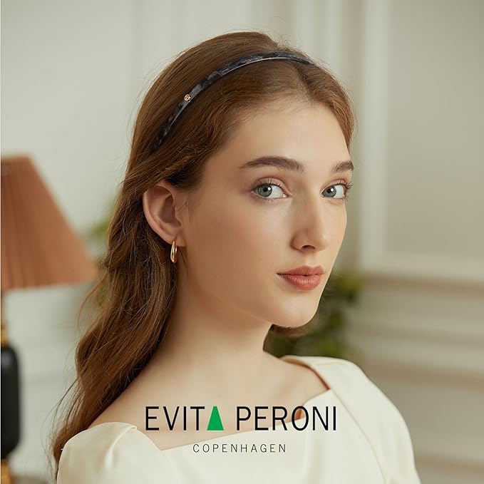 EVITA PERONI Hair Band, Starry Grey - Hairband for Women's Hair, Designed for Eyewear, No Pressure, No Headache, Comfortable Headbands for Women, Fashion Thin Headbands Non Slip, 1 Count