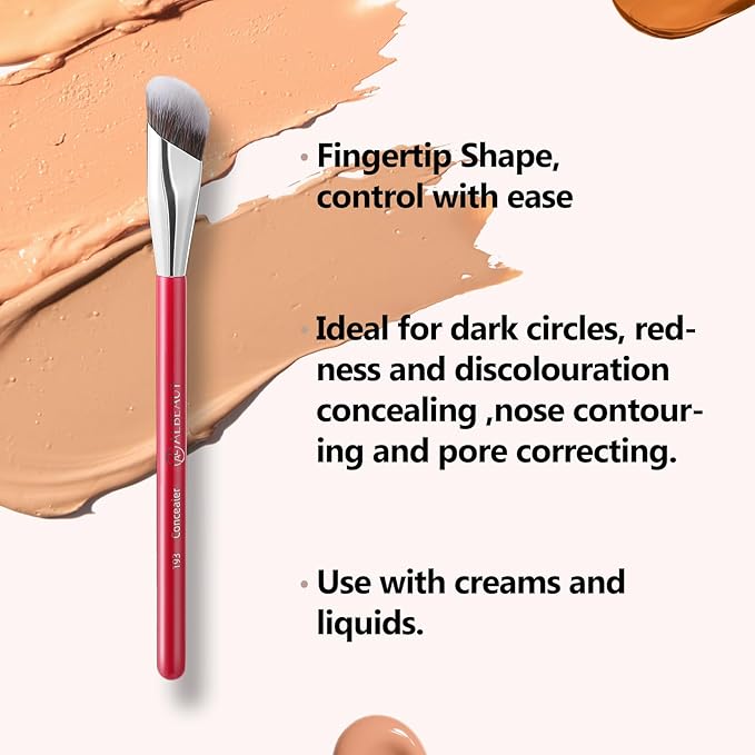 Concealer Brush, Under Eye Makeup Small Angled Precision Face Blending Brush (193 concealer brush-Limited Edition)