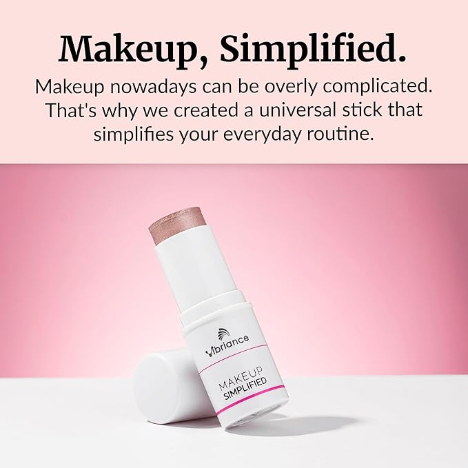 Vibriance Highlighter Shimmer Stick - All-in-One, Mature Skin Highlighter - Lips, Cheeks, Eyes Cosmetics for Older Women - Makeup Simplified in Illuminate