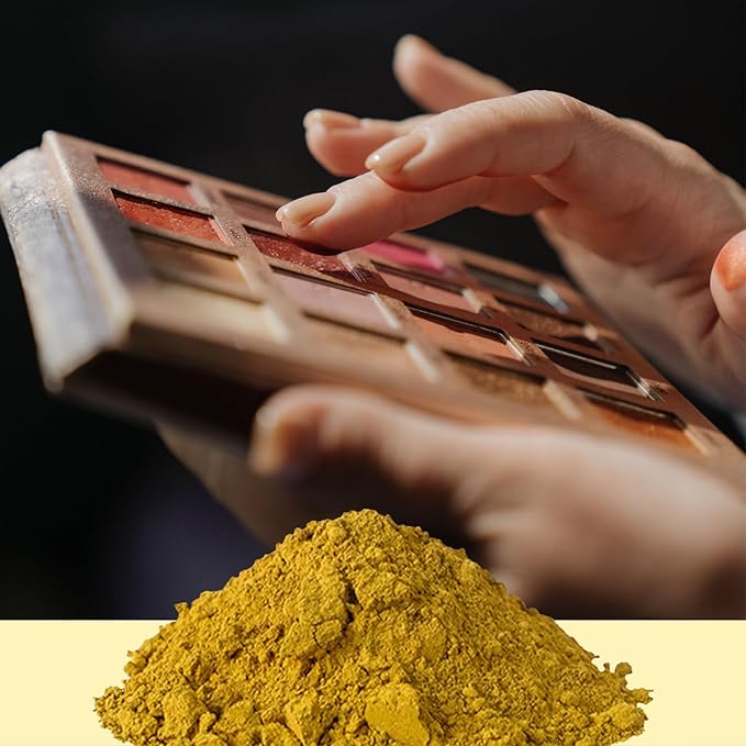T-Miles Cosmetics Iron Oxide Yellow Pigment(20g) for DIY Eye Shadow Brow Powder Pressed Powder