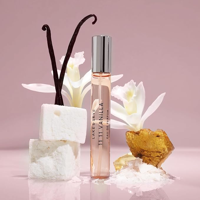Lake & Skye 11 11 Vanilla Eau de Parfum Purse Spray 15mL, Musk Perfume, Sea Salt, Star Apple, Vanilla Créme, Vegan