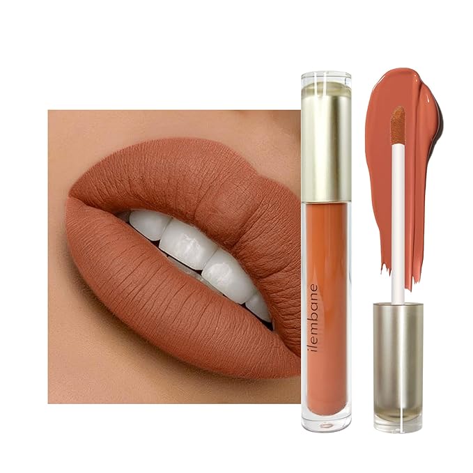 Smoky Rose Liquid Lipstick - Long-Lasting, Smudge-Proof, Transfer-Resistant Lip Color,Waterproof, Non-Transfer Formula (Moonlit Melody)