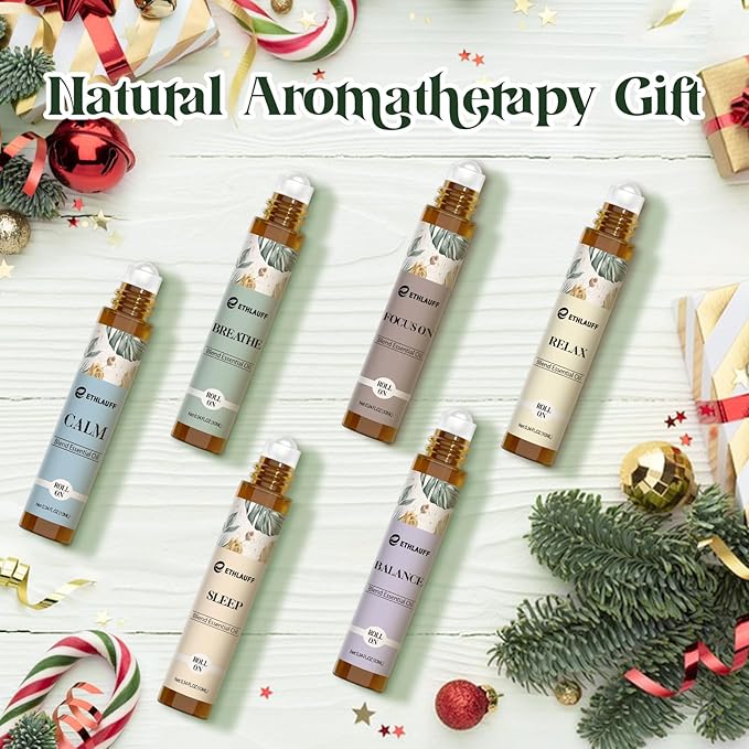 Breathe Essential Oil Blend 10 ml, Breath Easy Essential Oil Roll On, Natural Breathing Support for Sinus Relief, Headache