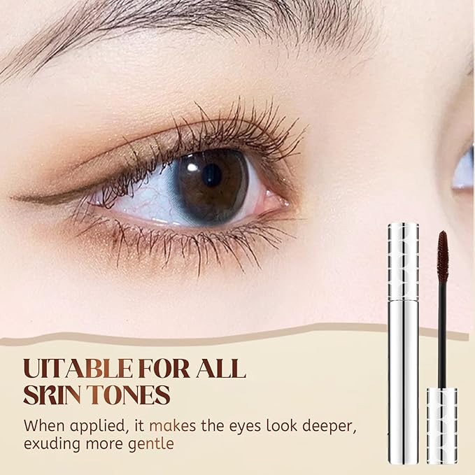 Mascara for Older Women 60 Plus, Mascara Volume and Length for Mature Women with Thinning Lashes, Non Clumping Waterproof Long Wear (Black+Brown)