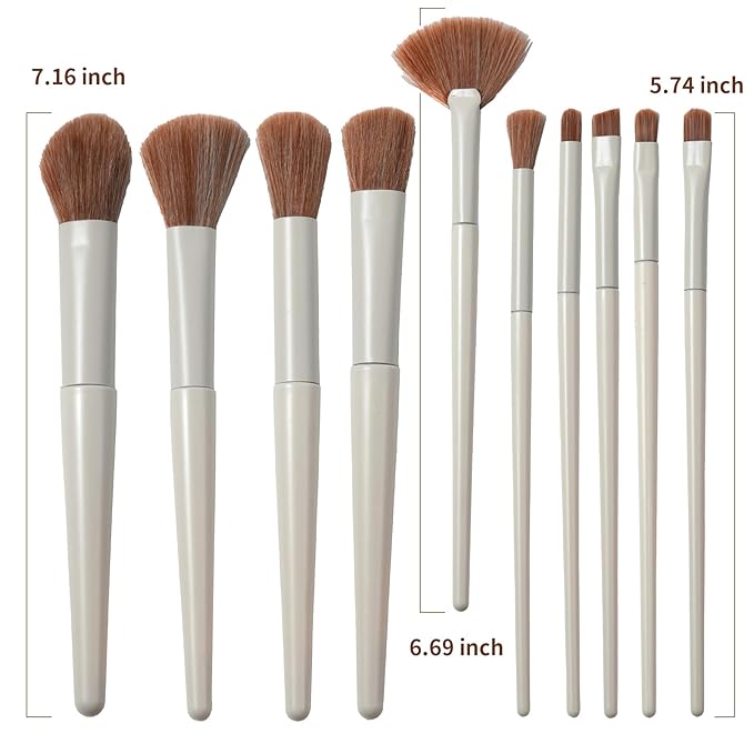 Body Makeup Brush Set Professional & Tools Beauty Travel Essentials for Women