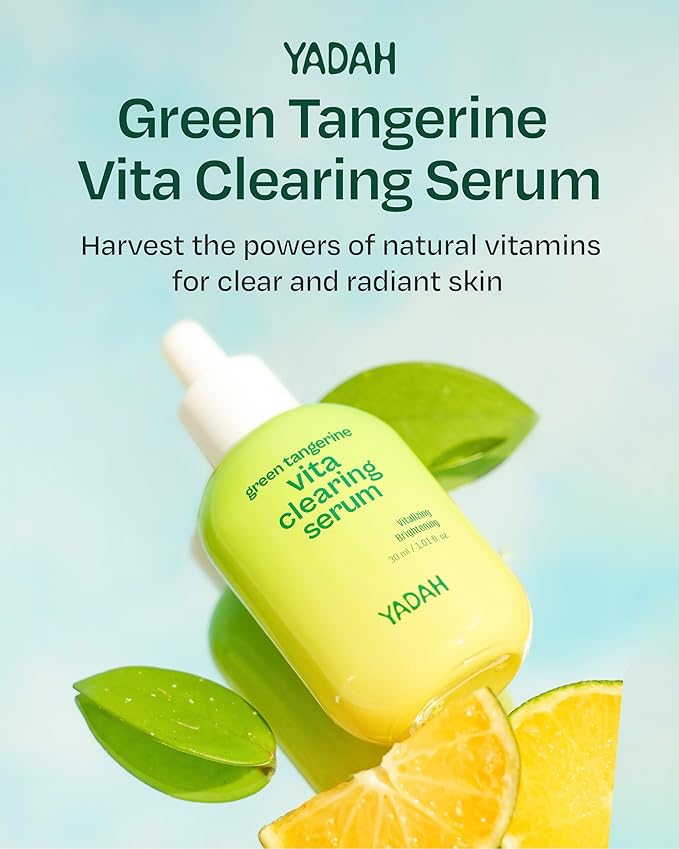YADAH Green Tangerine Vita Serum 1.01 Fl oz 1-Pack - Hydrating, Revitalizing Serum with Vitamin C for Dull Skin and Radiant Complexion