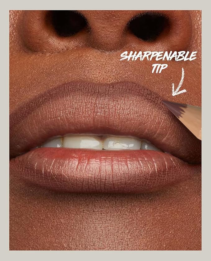 Beauty Glazed 6pcs Nude Brown Lip Liner Makeup Set - Waterproof & Smudge-Proof Matte Pencil, Long-Lasting & Durable, Smooth & Easy Glide, Non-Smudge, Contouring, Filling & Layering (NUDE-BROWN Set)