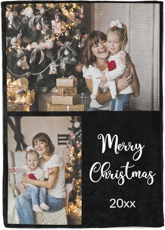Personalized Gifts for Mom, Custom Blanket with Photos, Personalized Photo Blankets Using My Own Photos, Customized Blankets with Pictures, Birthday Gifts for Women Men Baby Child