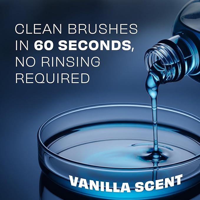 Original Makeup Brush Cleaner - Professional Cleanser for Makeup Brushes - Quick-Drying, Rinse-Free Formula - Removes Stubborn Waterproof Make Up, 8 oz