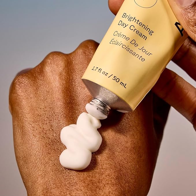 Acure Brightening Day Cream - Cica Cream, Anti Aging Moisturizer to Brighten for Women & Men, Facial Lotion, Skincare with Argan Oil to Replenish, Tone Dry Skin & Hydrate, Cruelty Free - 1.7 fl oz