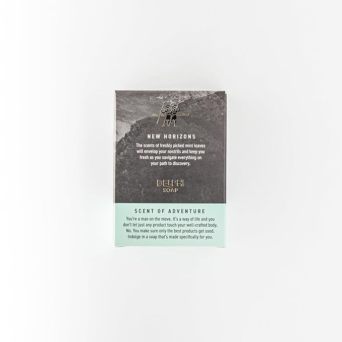 DELPHI Soap Men's Natural 5 oz Moisturizing Bar Soap Made from Natural Oils - Mountian Man 3 pack - Exfoliating - Mountain Ascent, Summit Citrus and new Horizons 3 Bundle
