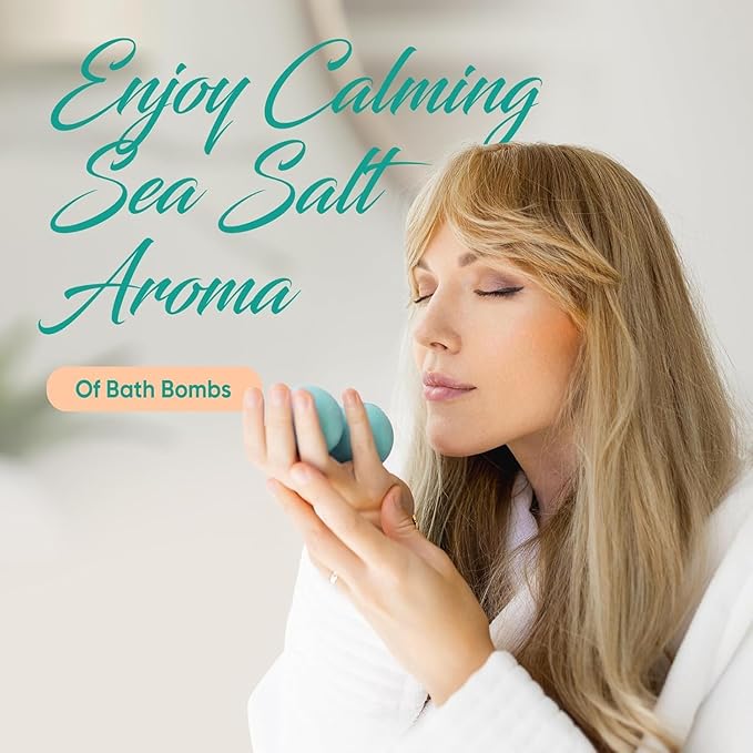 Luxury Spa Gift Basket Set – 16 Pcs Bath Set with Bath Bombs, Body Lotion, Shower Gel & More – Relaxing Gifts for Women & Men – Perfect for Birthday, Christmas, Thank You & Bridal Shower(Turquoise)