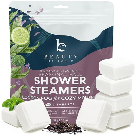 Lavender Shower Steamers Aromatherapy – USA Made with Bergamot Essential Oil, Large Shower Tablets for Women & Men, Christmas Spa Gifts for Her, Stress Relief & Relaxing Calming Pamper Gifts