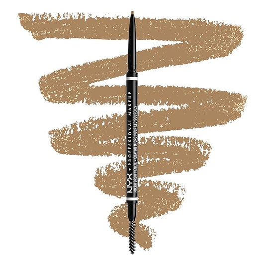 NYX PROFESSIONAL MAKEUP Micro Brow Pencil, Precise Tip, Waterproof, Vegan Eyebrow Pencil - Blonde