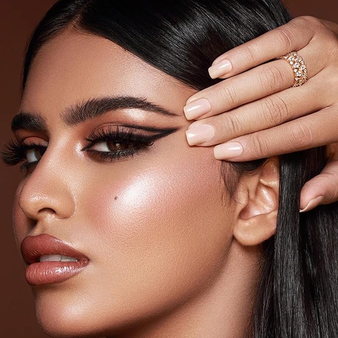 Boobeen Blush and Highlighter Palette- 4-color Metallic Shimmer Shadow Powder, Illuminator Makeup Set for Shading, Highlighting & Defining the Face