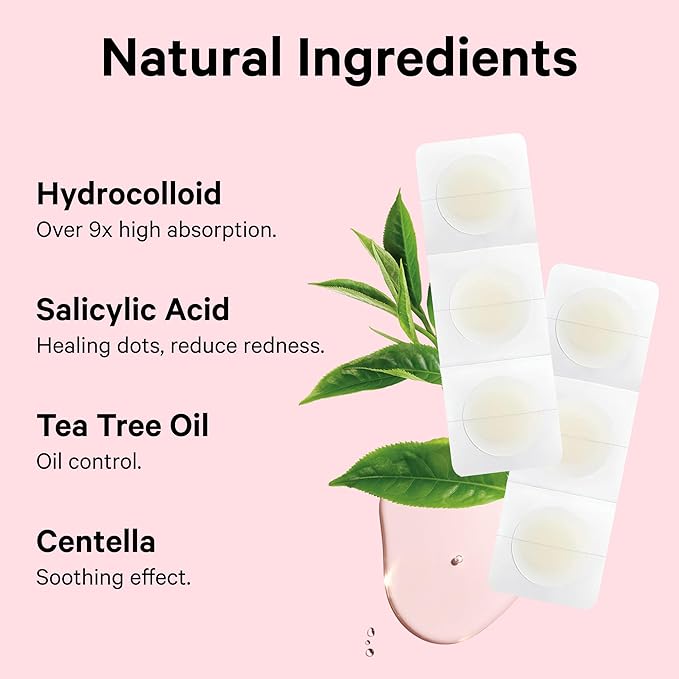 Sosky Pimple Patches for Face, Invisible Hydrocolloid Acne Patches, HSA Store Eligible Items, Zit Sticker for Face and Skin, Pimple Sticker for Covering Zits, Blemishes with Salicylic Acid 48 Count