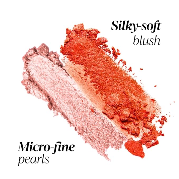 Mini Blush + Brighten Highlighter Duo, Lightweight Blendable Shimmer Blush, High Pigmented Makeup Powder Palettes, Cruelty Free - BoSS Babe