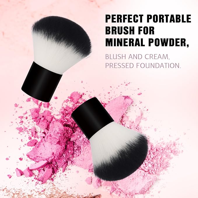 Daubigny Kabuki Face Brush Foundation Blush for Mineral Stippling Makeup Face Blending Brush Cream Powder Makeup Brush (Kabuki) …