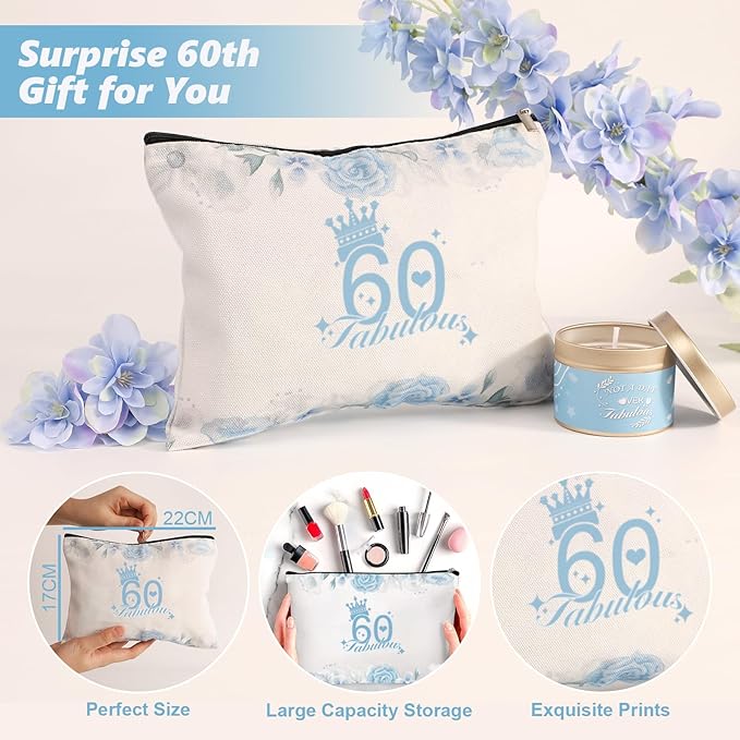 60th Birthday Gifts for Women, Birthday Ideas, Gifts for, 60th Spa Gifts for Women, Mom, Aunt, Grandma