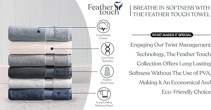 Delara Organic Cotton Luxuriously Plush Hand Towel Pack of 2 | GOTS & OEKO-TEX Certified | Premium Hotel Quality Towels | Feather Touch Technology|650 GSM Long Staple|Soft, Quick Dry & Ultra-Absorbent