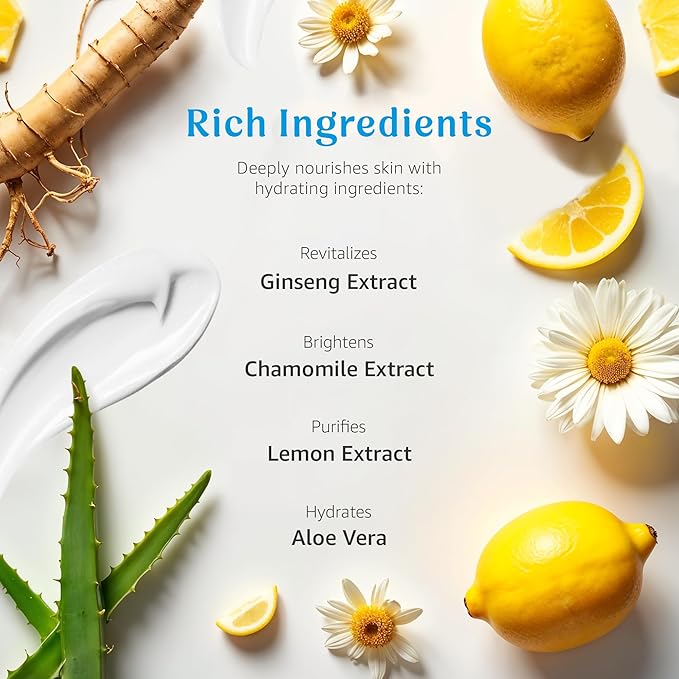 Raya Lemon Water Gel Cream (308) | Moisturizing, Skin-Repairing, and Anti-Aging Facial Day and Night Cream for Non-Problem Skin | Fills in Wrinkles and Improves Complexion