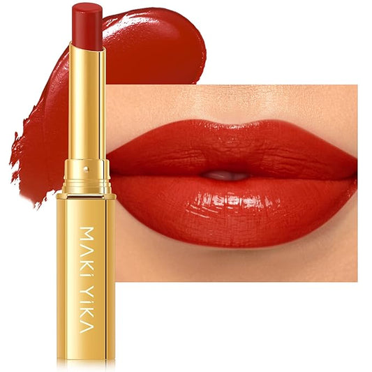 MAKI YIKA Red Lipstick for Women Moisture Hydrate Lipsticks Glossy Coral Lipsticks Sheer Finish Lightweight Tinted Lip Balm(Z05 Coral Moon)