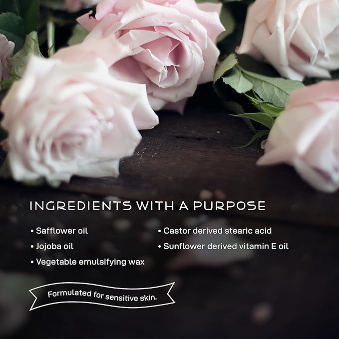 Farmstead Apothecary 100% Natural Anti-Aging Face Cream with Jojoba Oil, 4 oz (Rose Water)