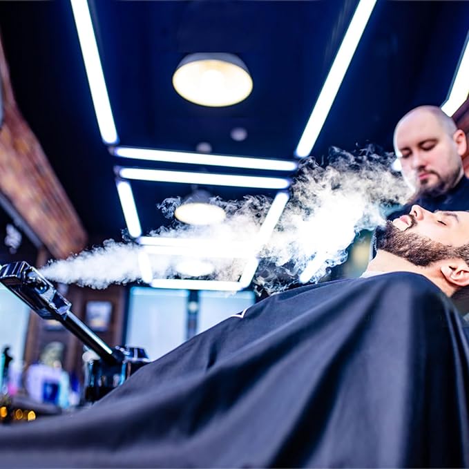 Artist hand Black Facial Steamer Professional Beard Steamer for Men Face Steamer for Shaving & Skin Care for Barbershop, Salon, Spa Use