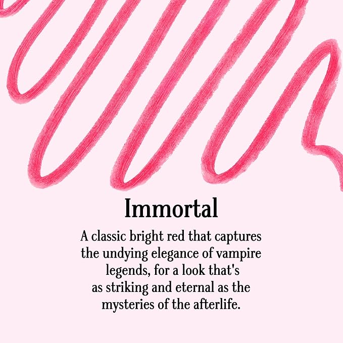 Gerard Cosmetics Lip Pencil (Immortal), Ultra Pigmented Matte Red Lip Liner, Long Lasting, Hydrating Creamy Formula, Cruelty Free