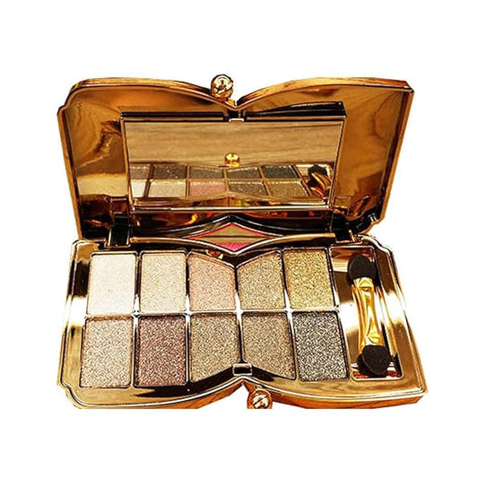 Glitter Eyeshadow Palette, 10 Colors Sparkle Shimmer & Matte Eye Shadow Highly Pigmented Waterproof Long Lasting Makeup Set (Color 5)